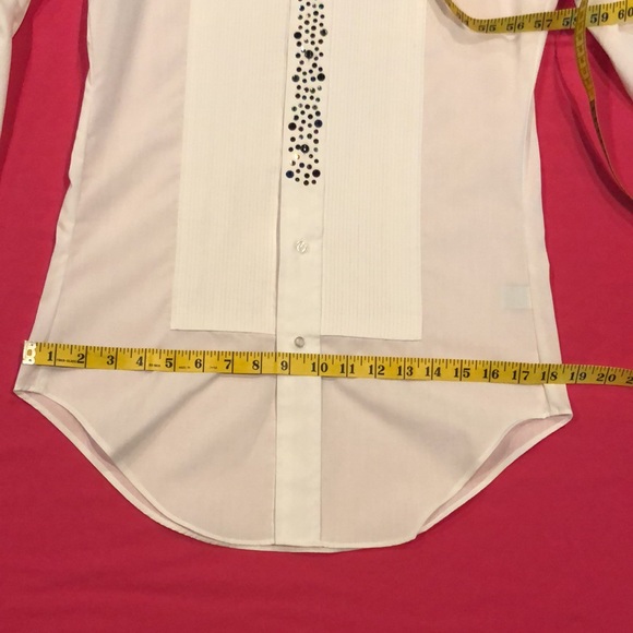 Vintage bedazzled tuxedo blouse - Picture 13 of 13